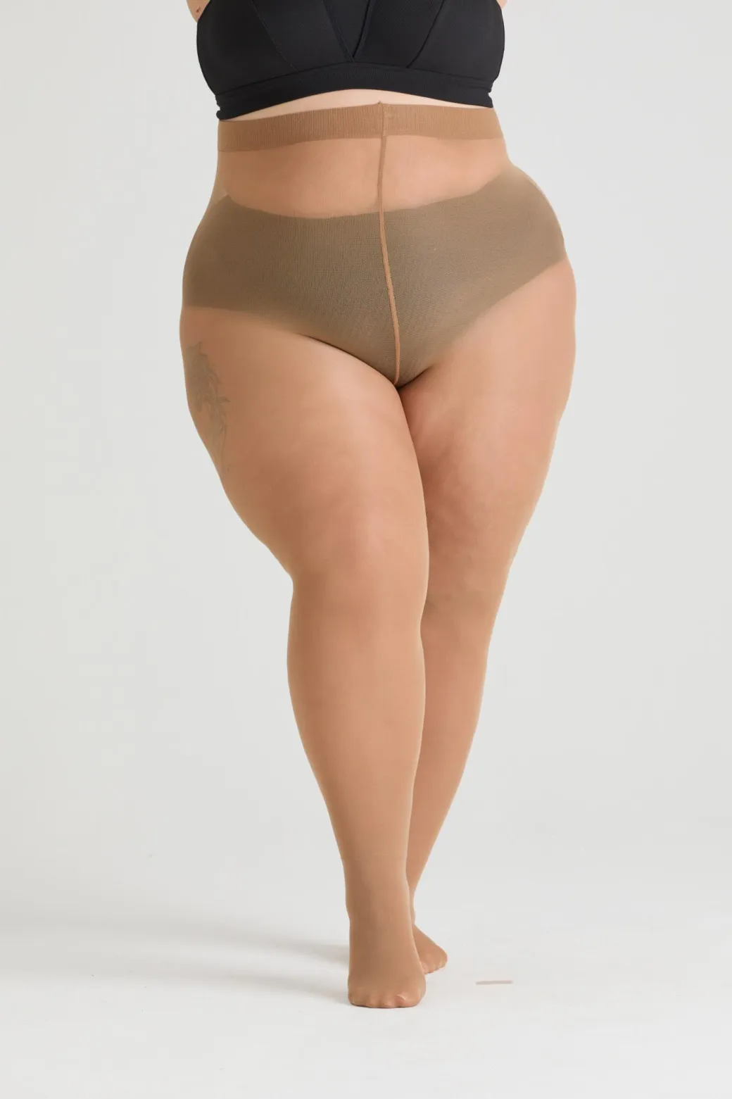 50 Denier Semi-Opaque Tights - Caramel Latte