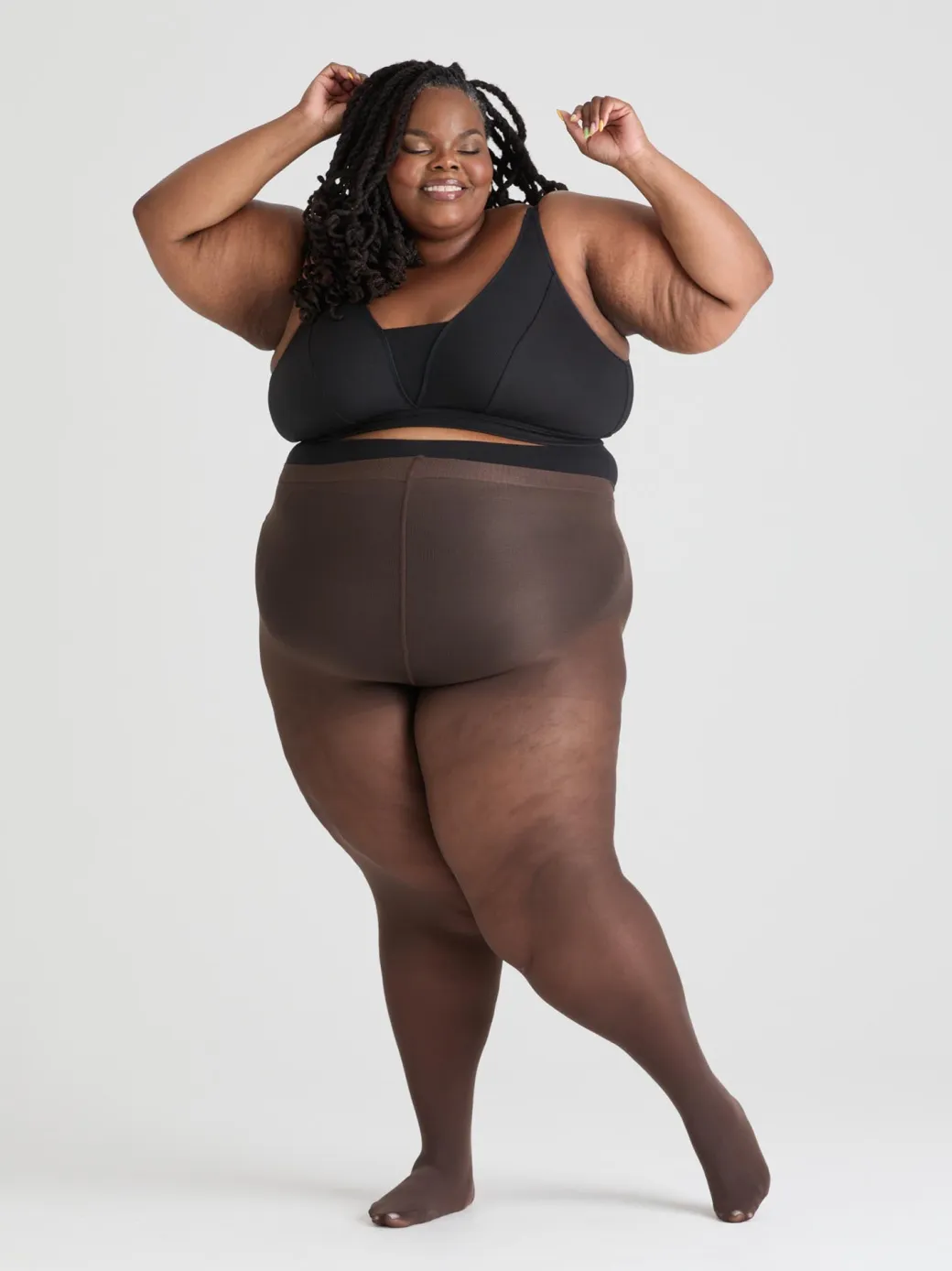 50 Denier Semi-Opaque Tights - Hot Chocolate