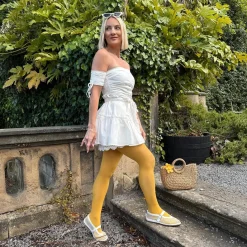 50 Denier Semi-Opaque Tights - Mimosa