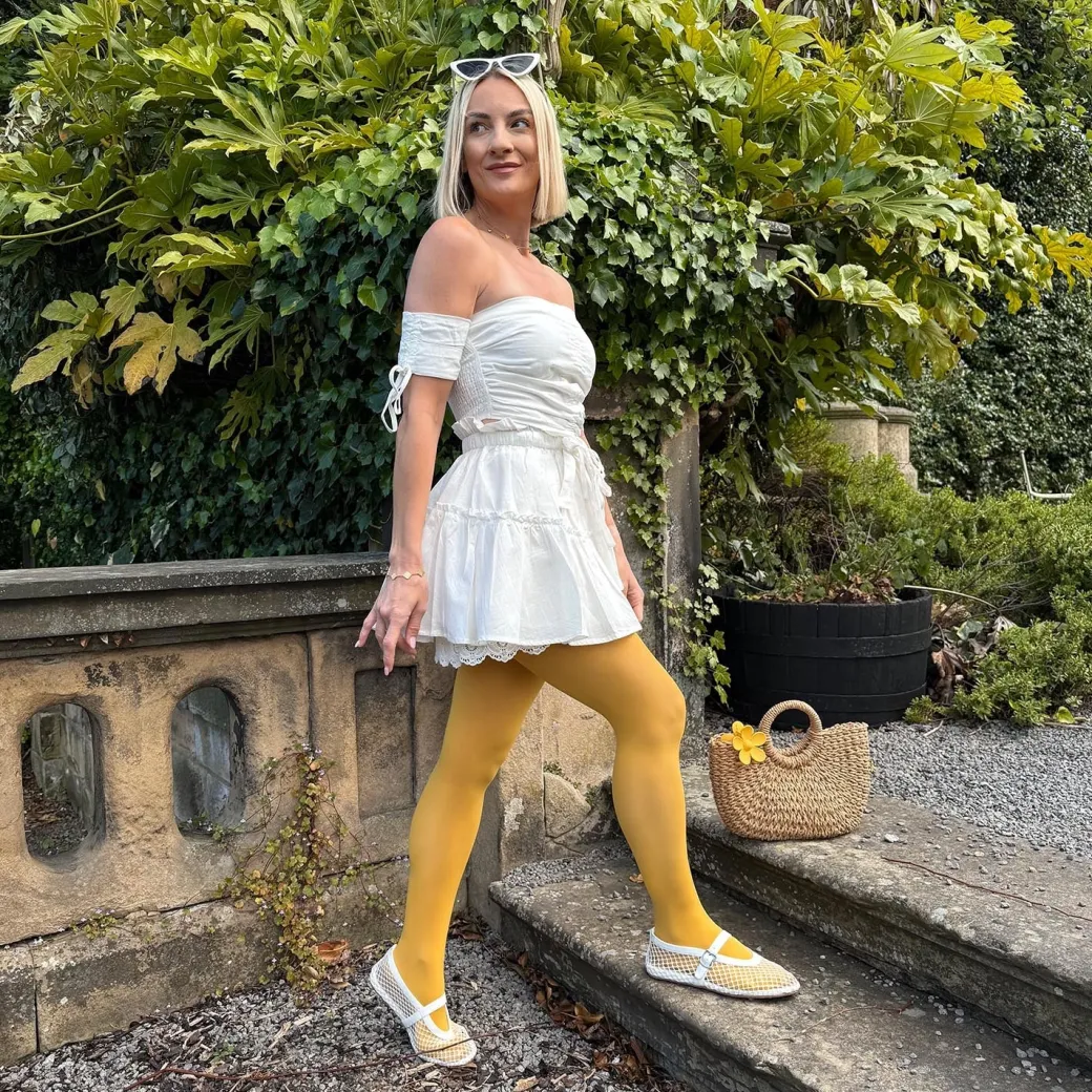 50 Denier Semi-Opaque Tights - Mimosa