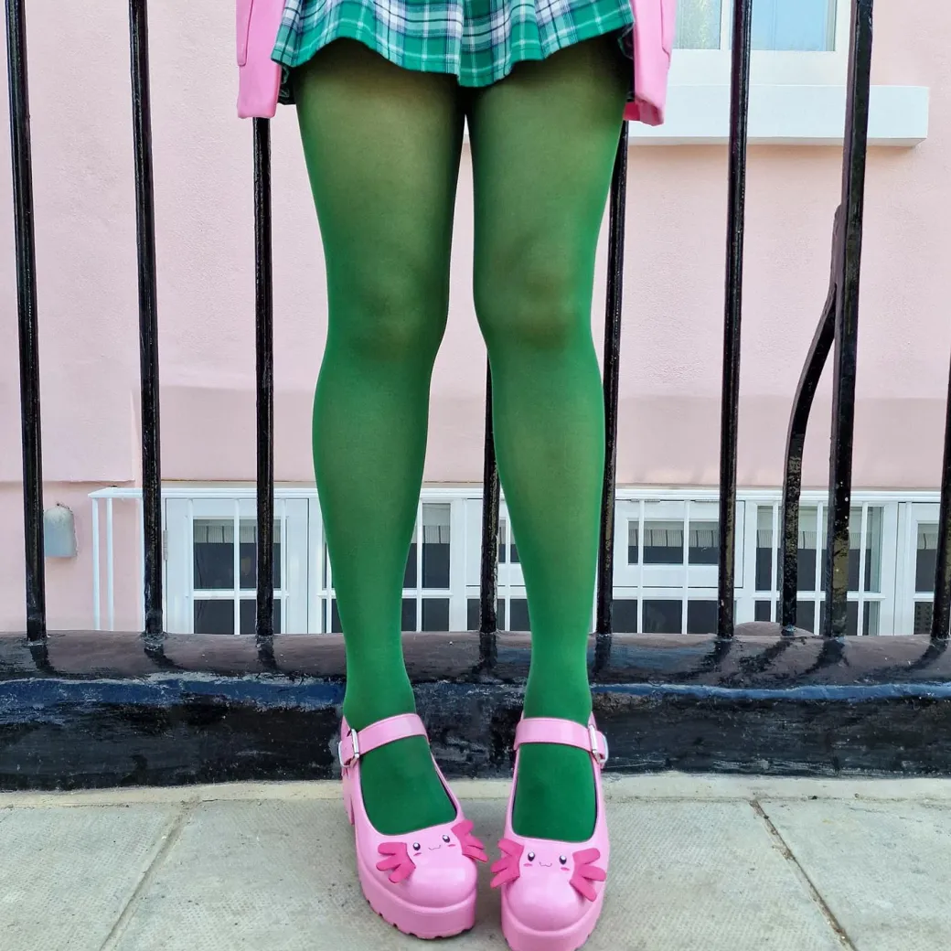 50 Denier Semi - Opaque Tights - Petit Pois