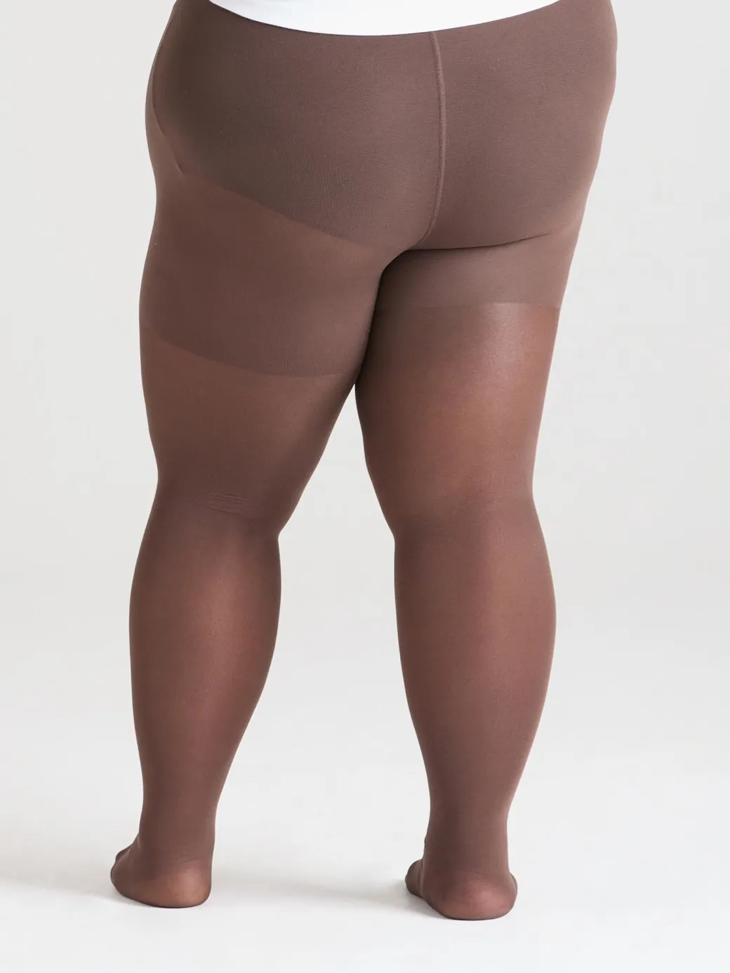 30 Denier Sheer Halo Tights - Praline