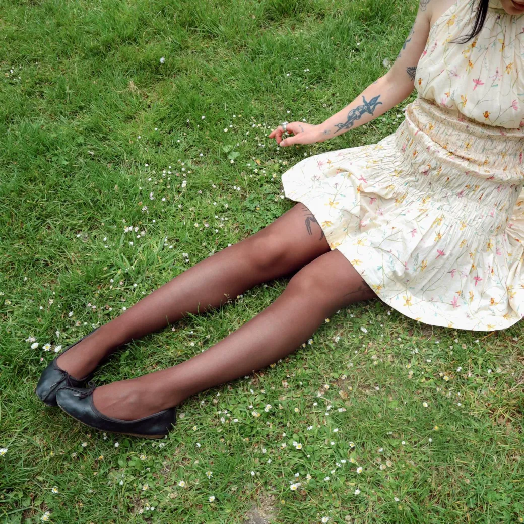 30 Denier Sheer Halo Tights - Praline