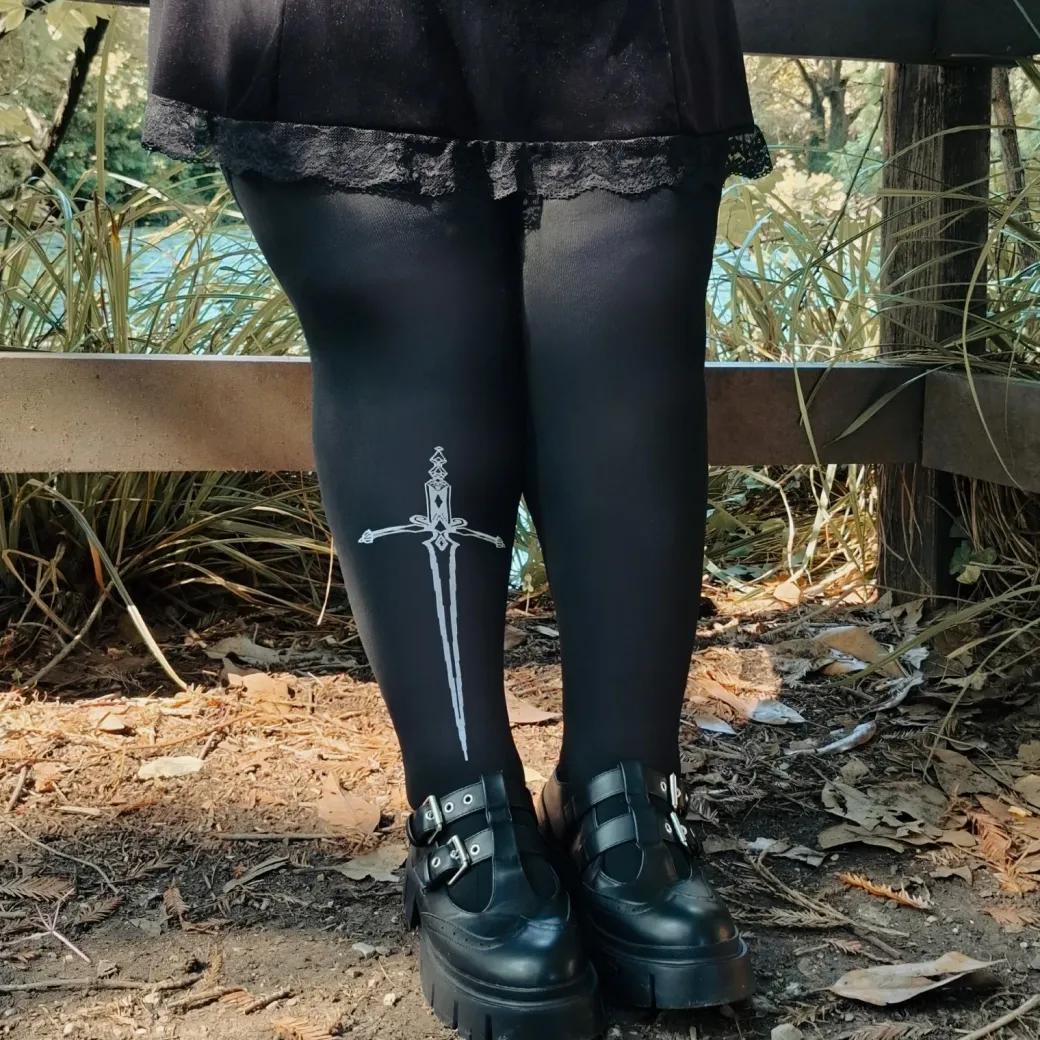 80 Denier Tights - Midnight Executioner