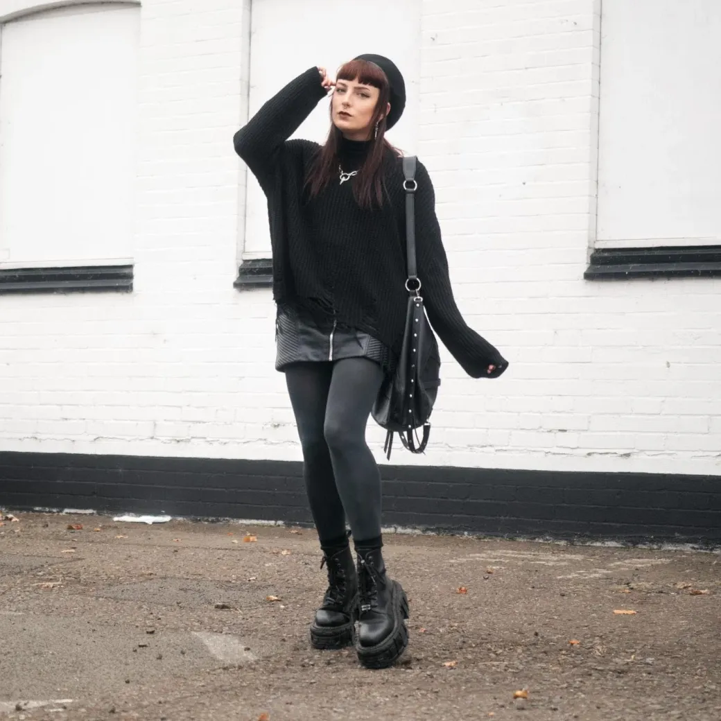120 Denier Tights - Storm Cloud