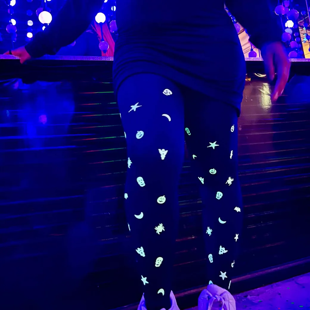 80 Denier UV Reactive Tights - Glowsty