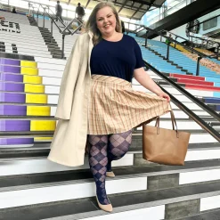Diamond Tights - Navy