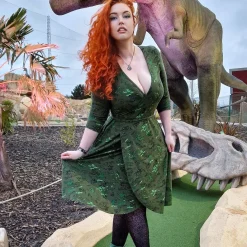 Dinosaur Wrap Dress - Brachio de Joy
