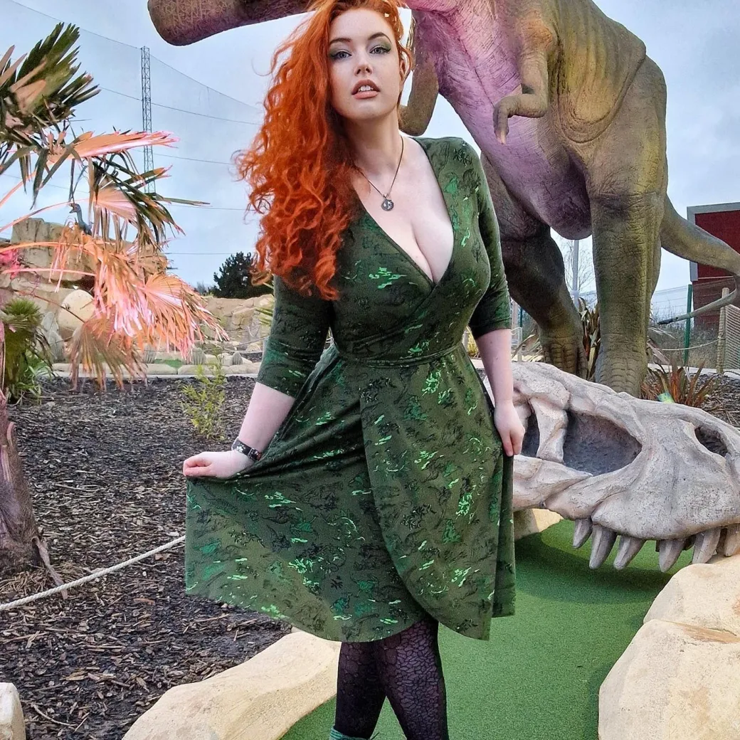Dinosaur Wrap Dress - Brachio de Joy
