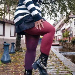 Duo Tights - Plurgundy