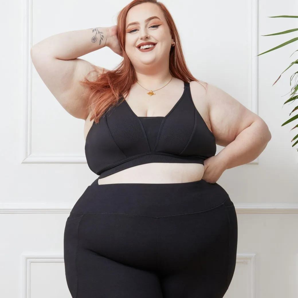 Everyday Ribbed Bra - Black