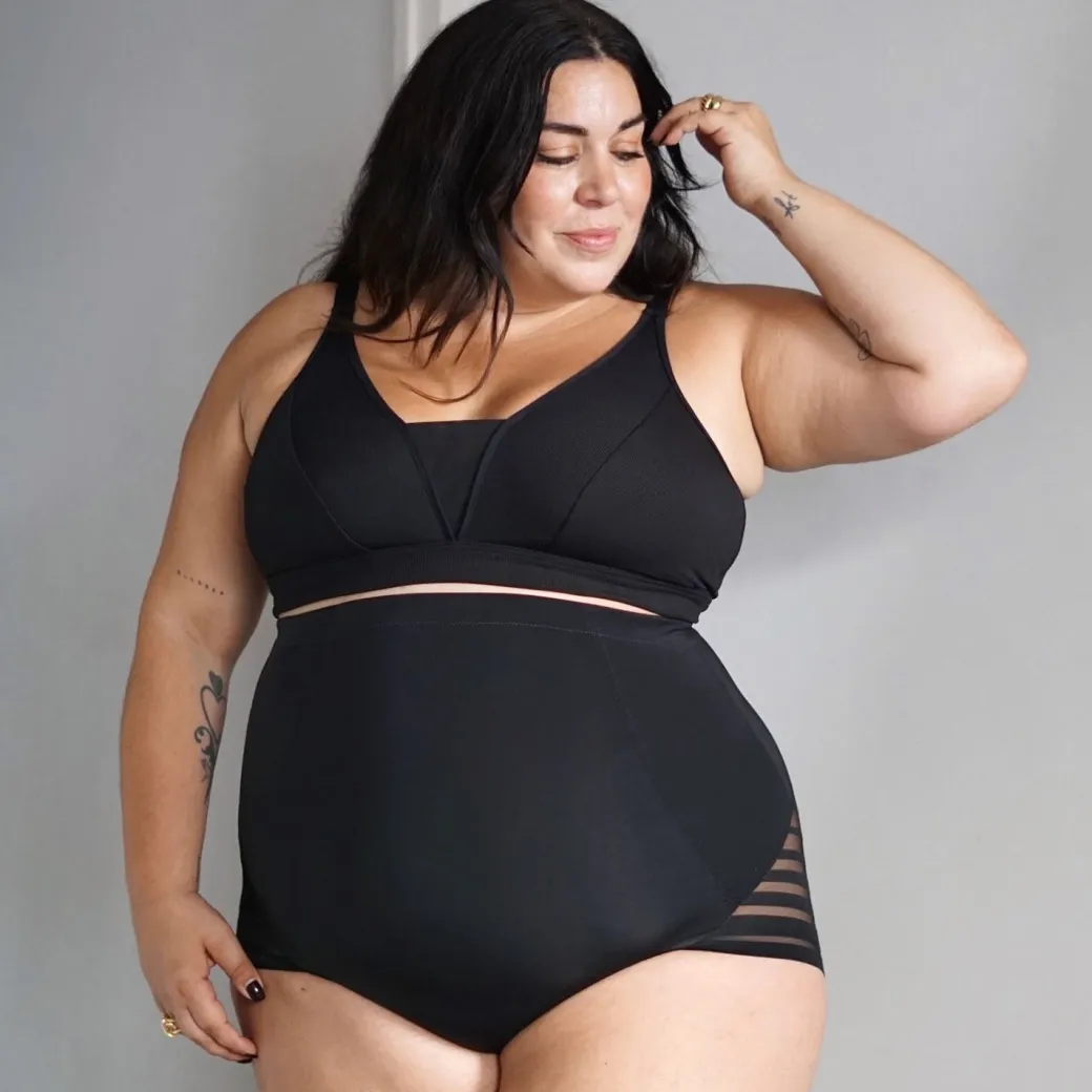 Everyday Ribbed Bra - Black