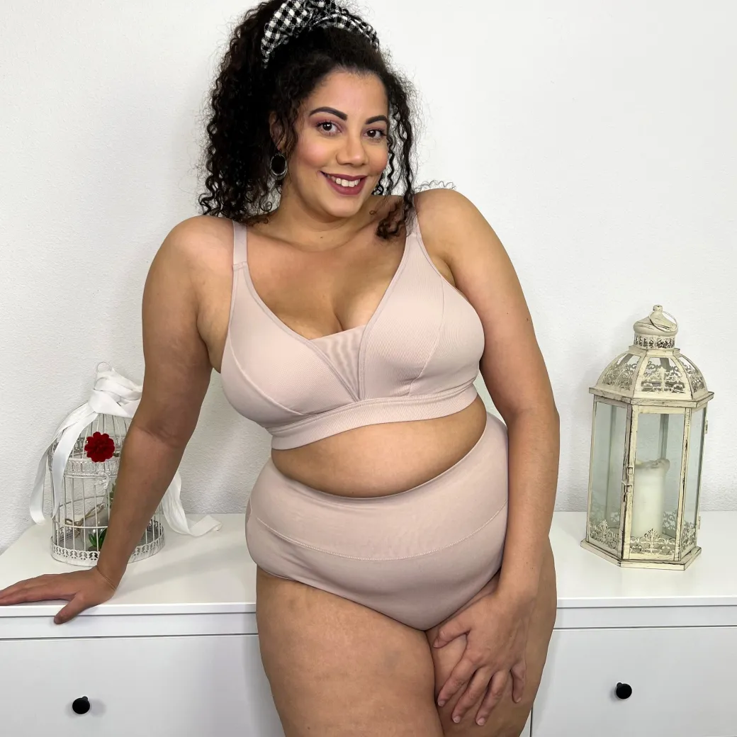 Everyday Ribbed Bra - Milk Bottle