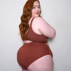 Everyday Ribbed Bra - Root Beer