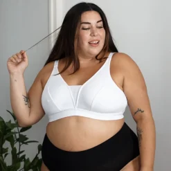 Everyday Ribbed Bra - White