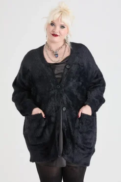 Fluffy Cardigan - Black