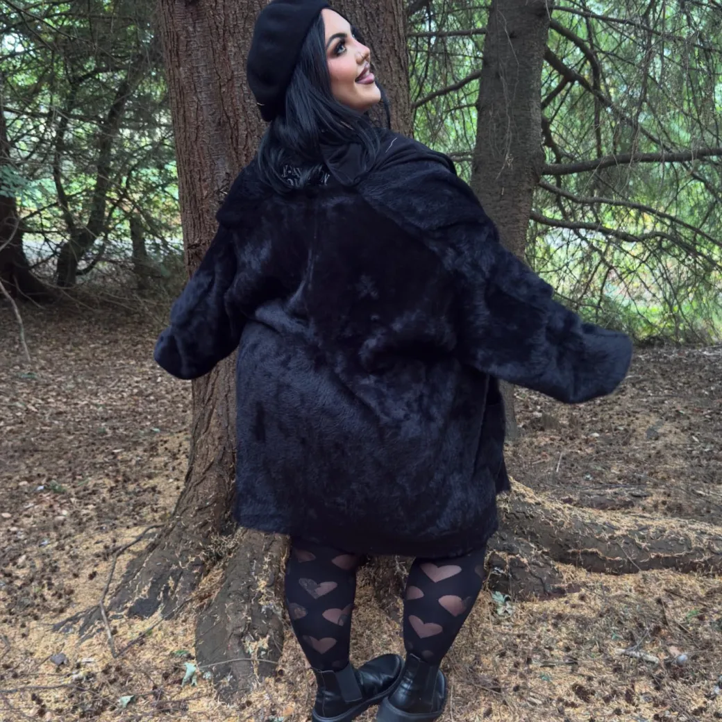 Fluffy Cardigan - Black
