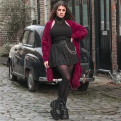 Fluffy Cardigan - Cherry