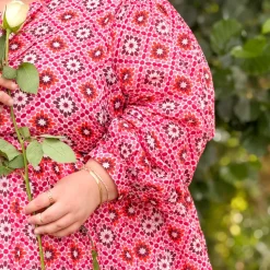 Gabriela Cotton Maxi Dress - Pink Pearl