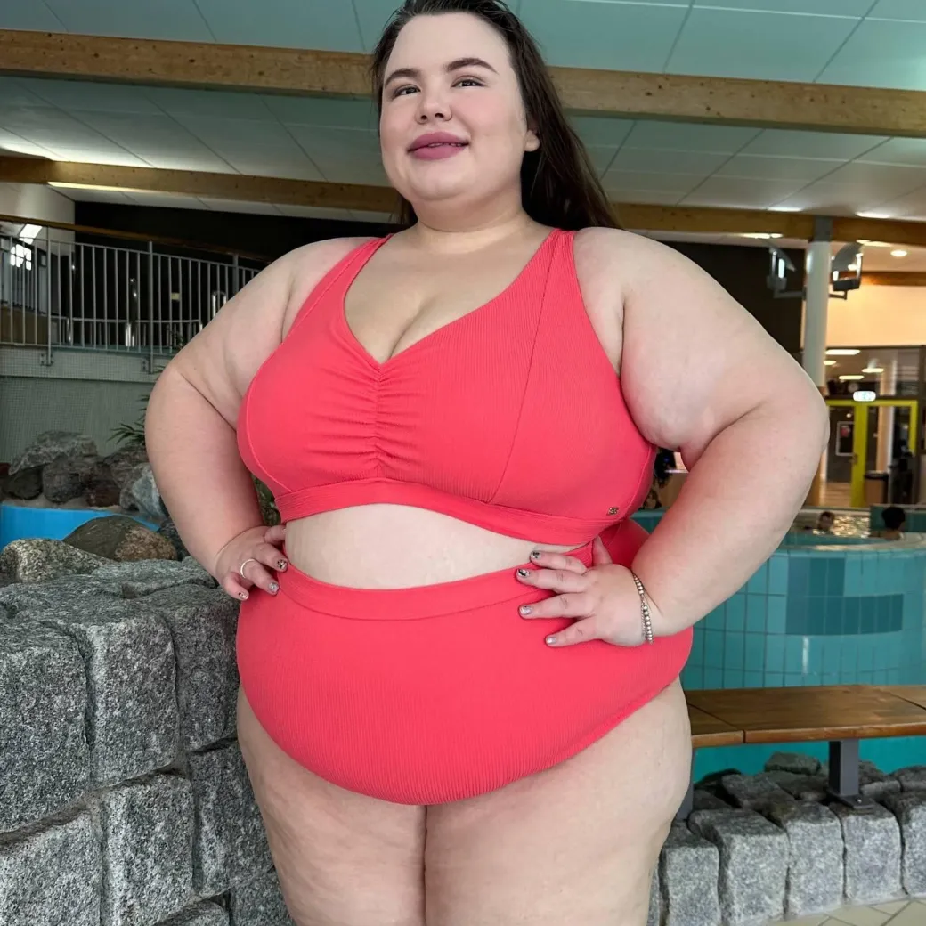 Hasta La Vista Rib Bikini Bottoms - Coral