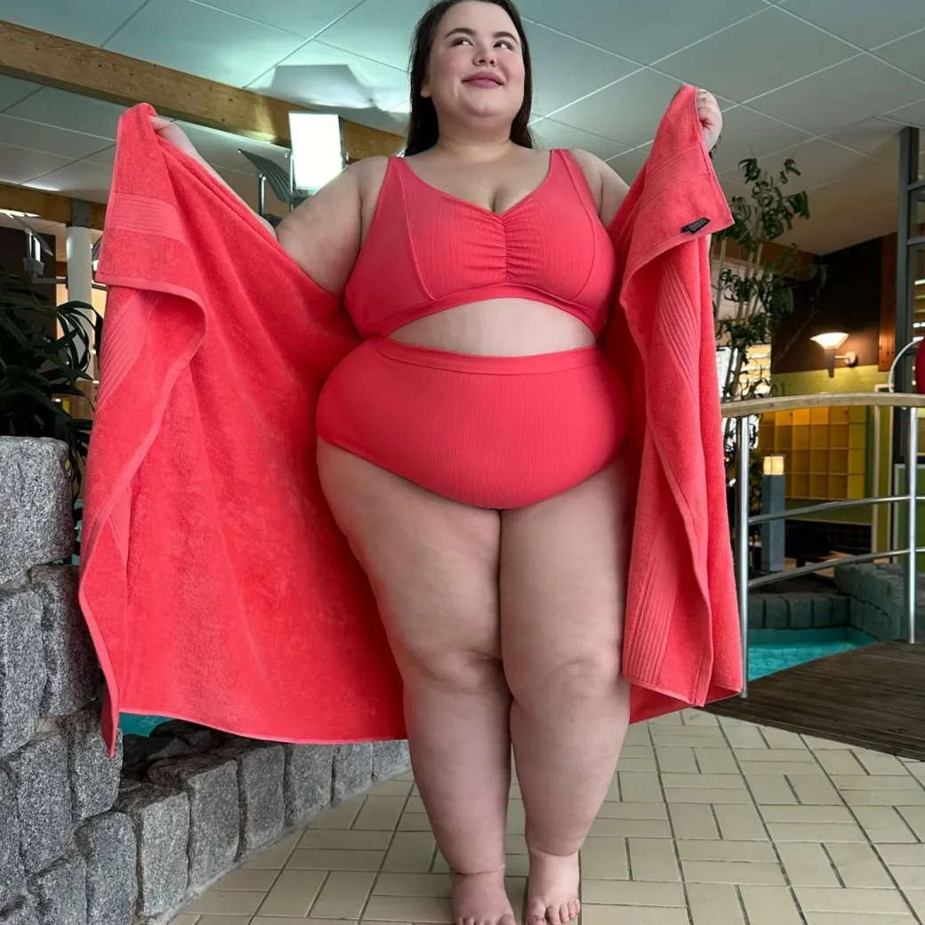 Hasta La Vista Rib Bikini Bottoms - Coral