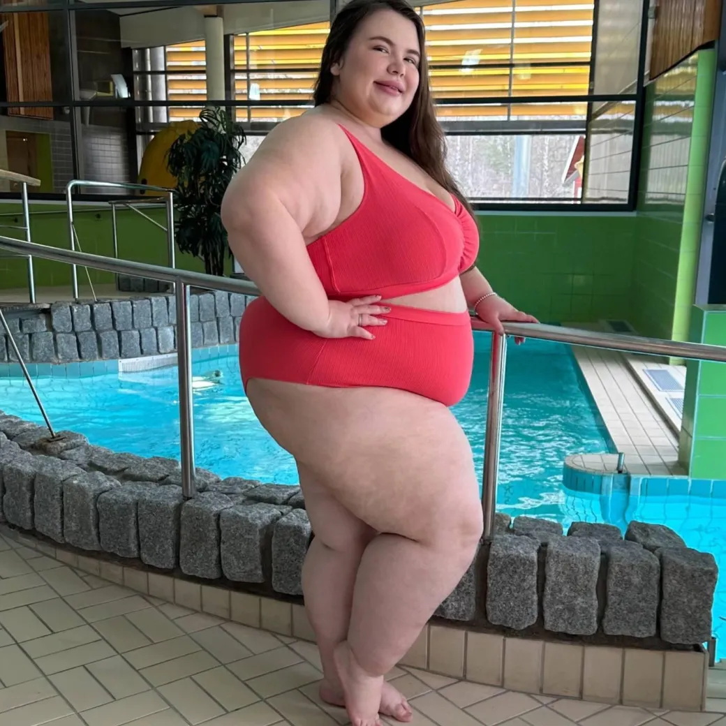 Hasta La Vista Rib Bikini Bottoms - Coral