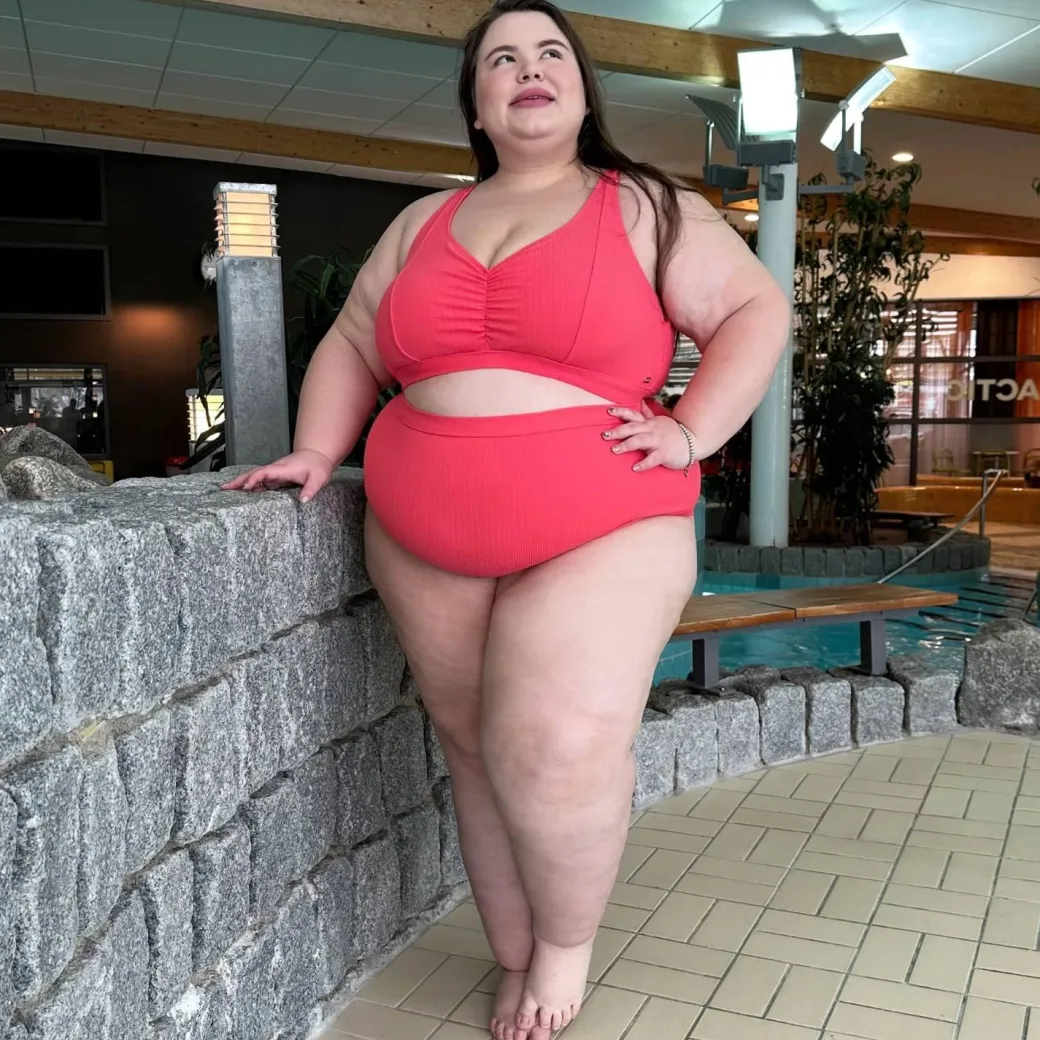 Hasta La Vista Rib Bikini Bottoms - Coral