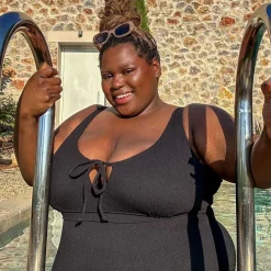 I'll Be Right Here Swimsuit - Black