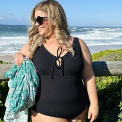I'll Be Right Here Swimsuit - Black