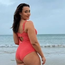 I'll Be Right Here Swimsuit - Coral