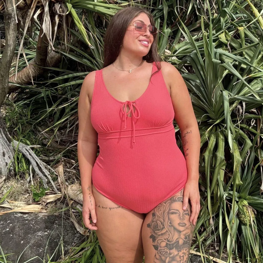 I'll Be Right Here Swimsuit - Coral