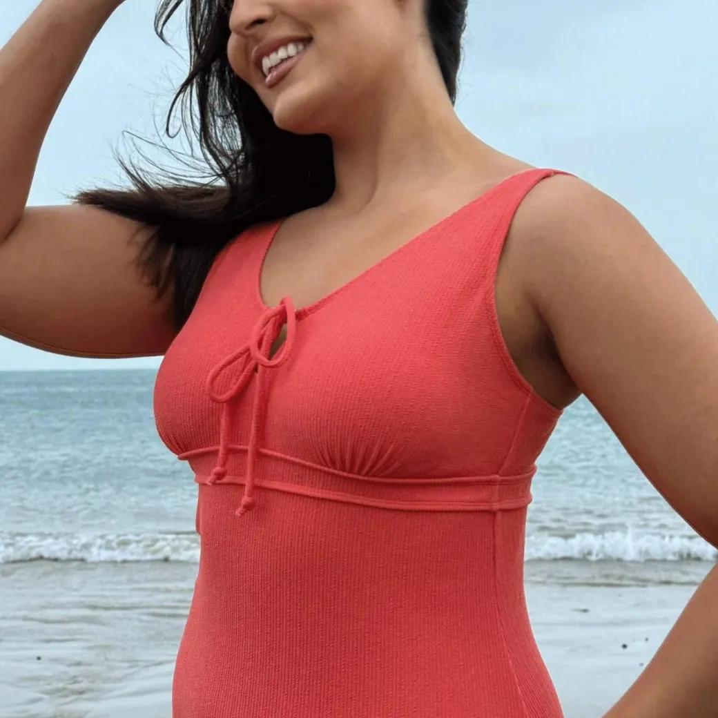 I'll Be Right Here Swimsuit - Coral
