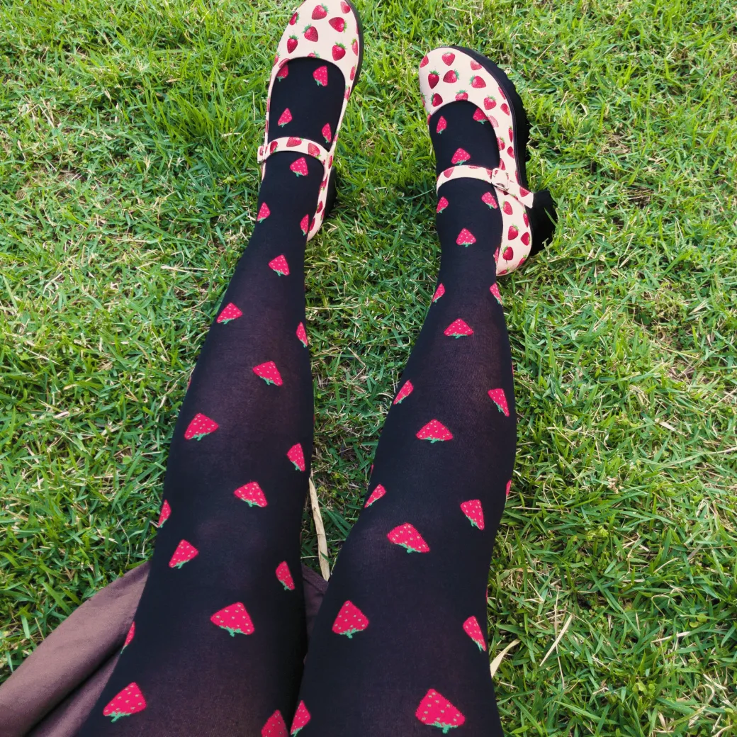 Juicy Fruit Print Tights
