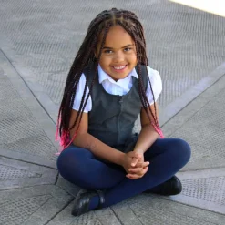 Kids Cotton Tights - Navy