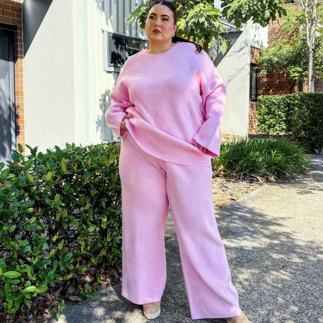 Knit Longline Jumper - Pétale de Rose