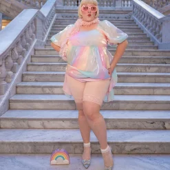 Lace Stay Cool Chub Rub Shorts - Ballet Pink