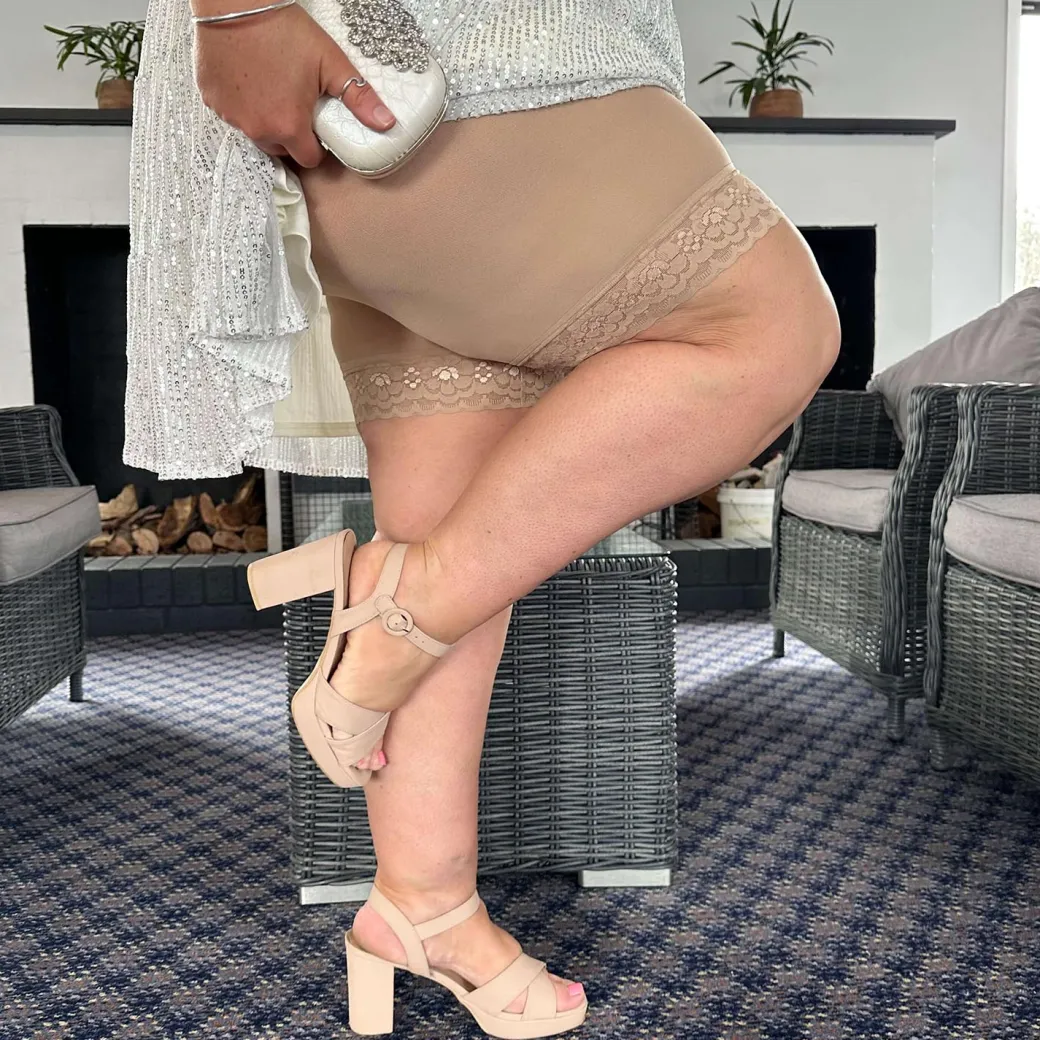 Lace Stay Cool Chub Rub Shorts - Blissful