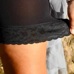 Lace Stay Cool Chub Rub Shorts - Black