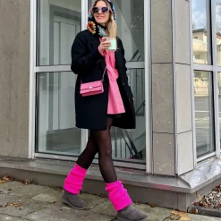 Leg Warmers - Neon Pink