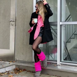 Leg Warmers - Neon Pink