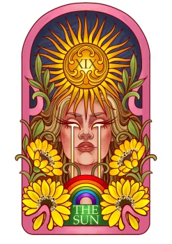 Major Arcana Baby Tee - XIX The Sun