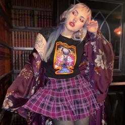Major Arcana Baby Tee - XVIII The Moon