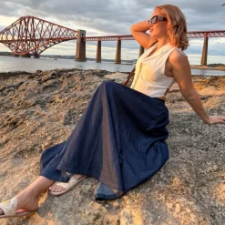 Maxi Chambray Skirt - Denim