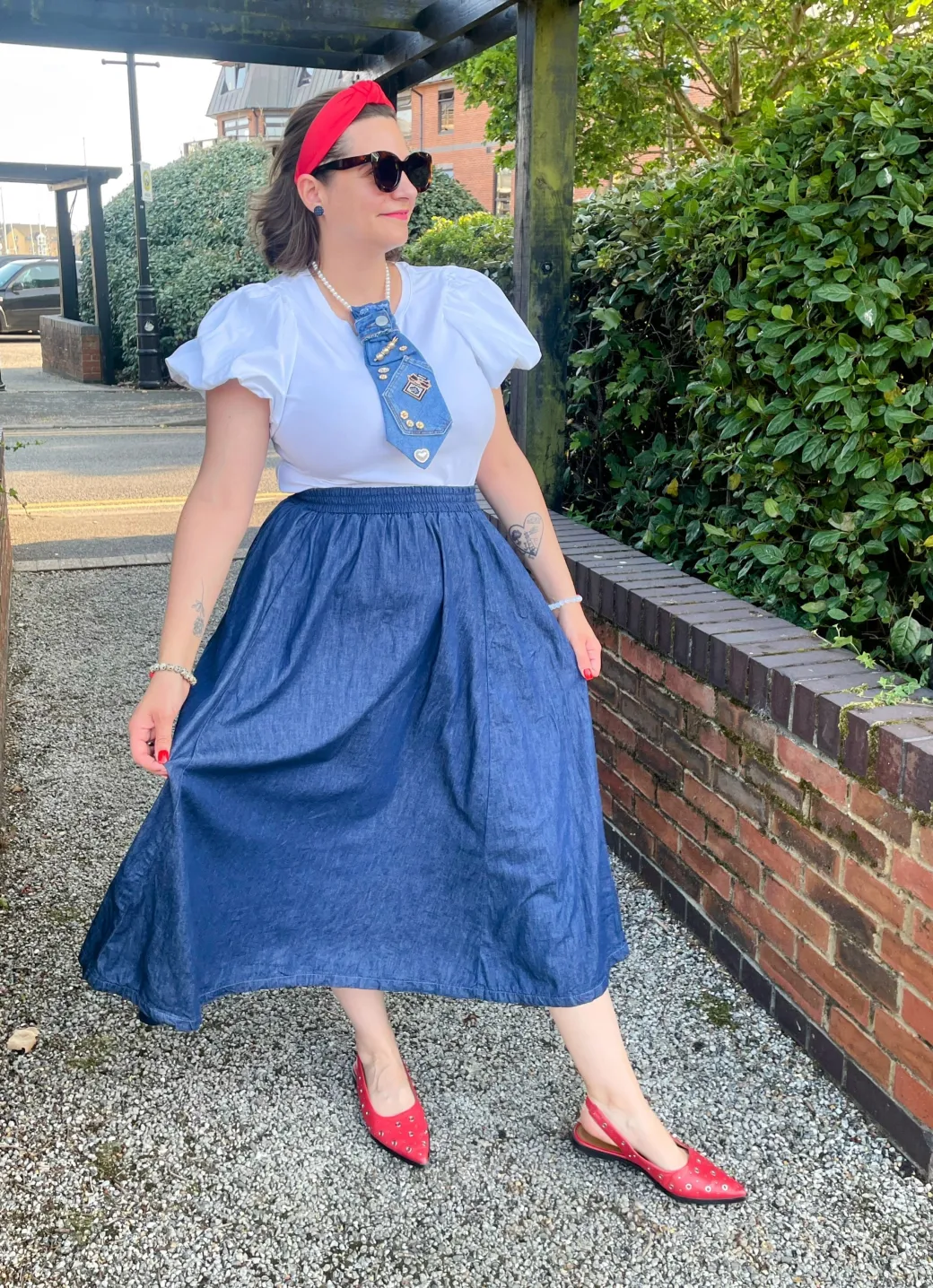 Maxi Chambray Skirt - Denim