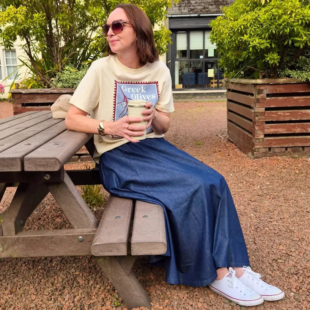 Maxi Chambray Skirt - Denim