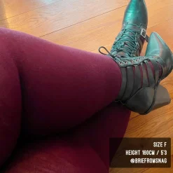 Merino Wool Tights - Red Velvet Cake