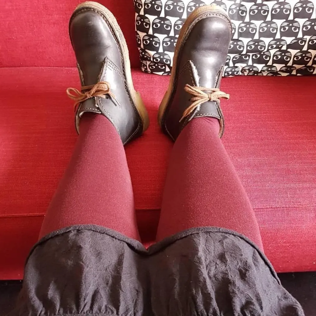 Merino Wool Tights - Red Velvet Cake