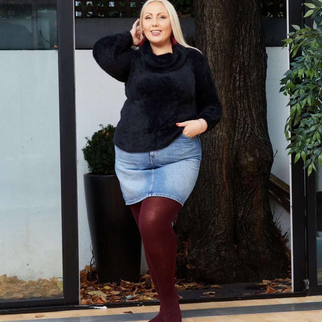 Merino Wool Tights - Red Velvet Cake