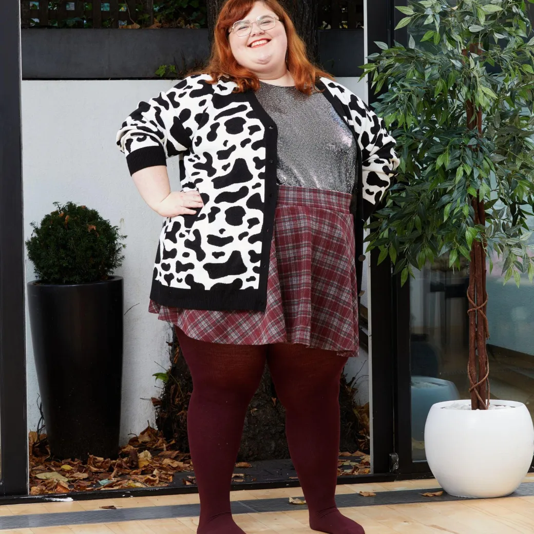 Merino Wool Tights - Red Velvet Cake