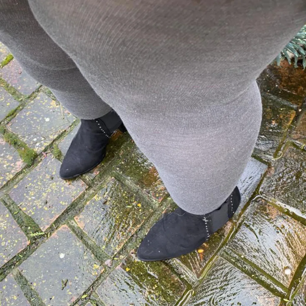 Merino Wool Tights - Silver Lining